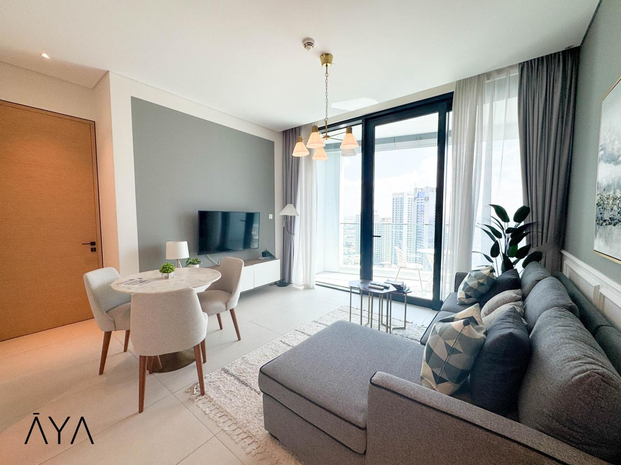 Jumeirah Gate Tower 1 - Stylish Apartment With Pool & City Views Dubai Eksteriør billede